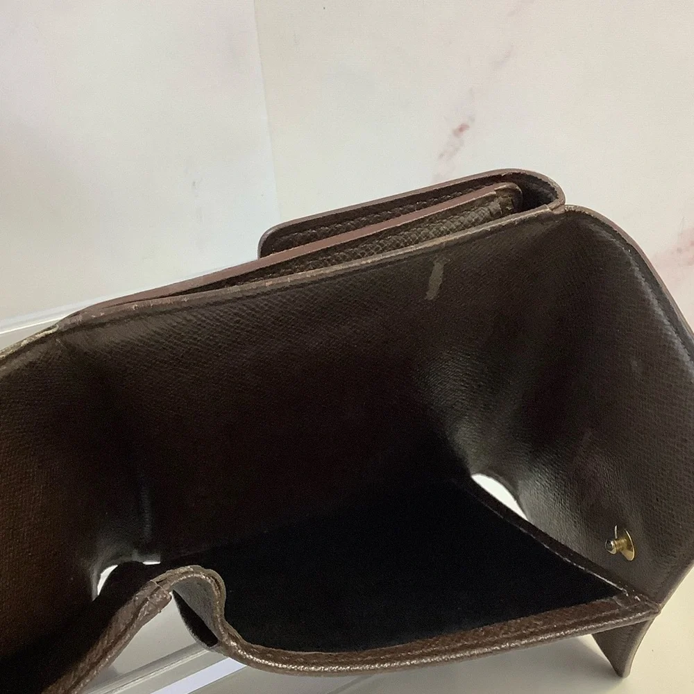 GUC Louis Vuitton Damier Ebene Elise Compact Wallet